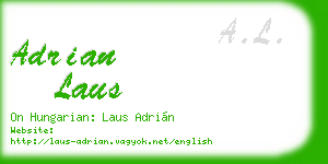 adrian laus business card